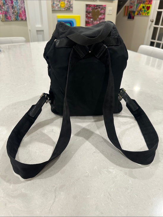 Y2K Authentic black Prada Nylon Backpack Classic Everyday Luxury main image 10